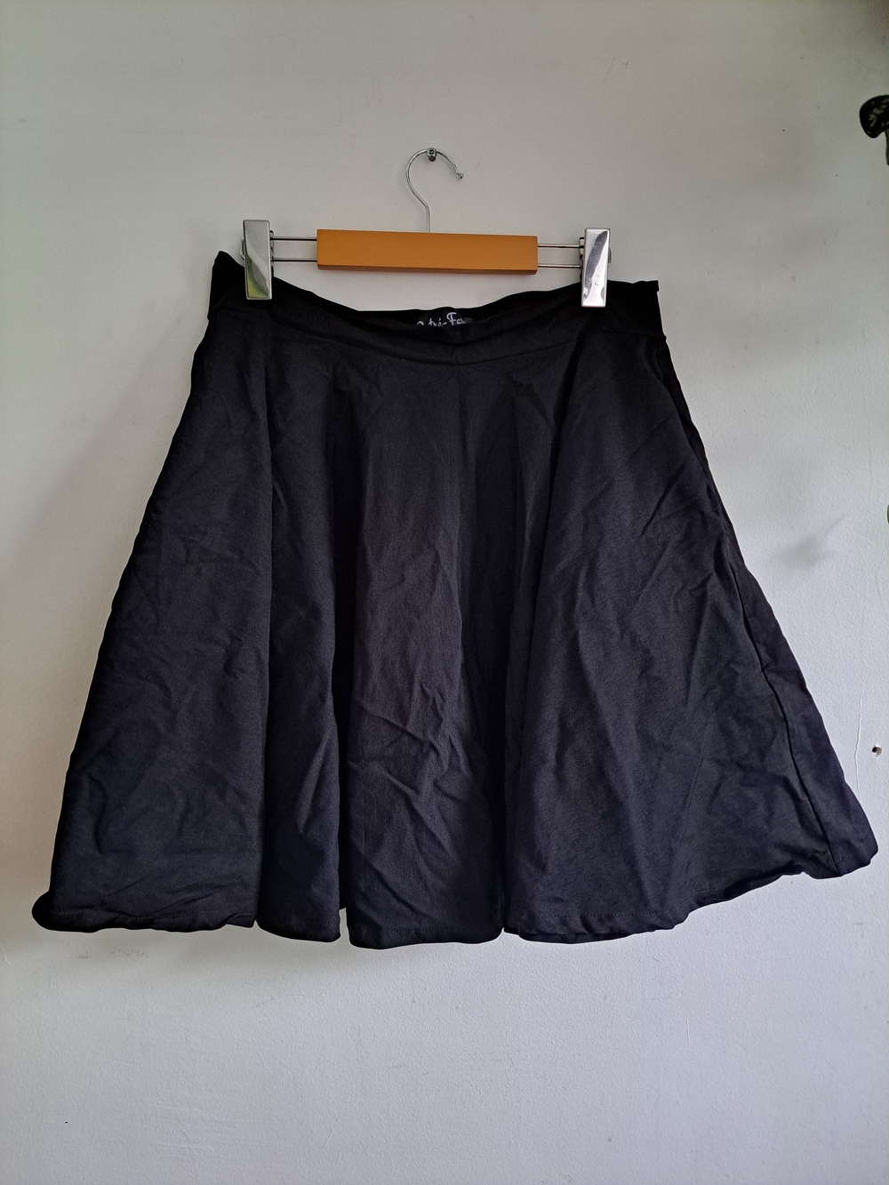 🇨🇦 Putré-Fashion Gothic Black A-Line Skirt Large Alt Goth